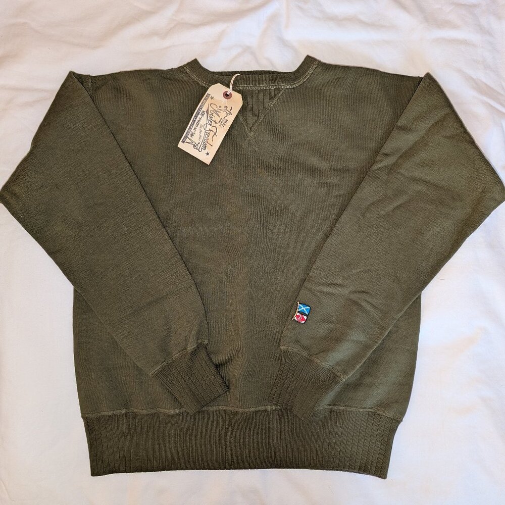 Mister Freedom® MEDALIST Crewneck Sweatshirt NWT – Olive